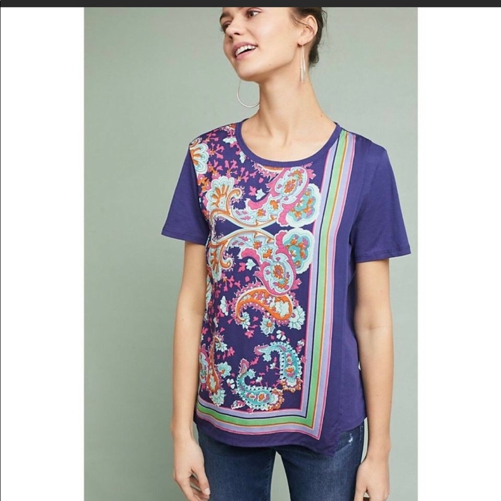 Very Cute Anthropologie Maeve T-Shirt style Top